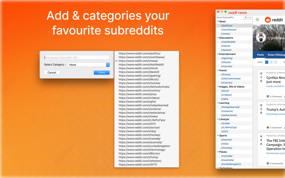 #2. Readit – Reddit News Reader (macOS) 由: AppYogi Software