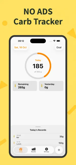 Carb Tracker - Caddy screenshot 1