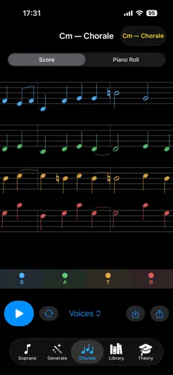 Скриншот Choral Lab на iPhone 1