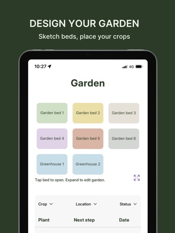 Grow To Eat: Garden Planner iPad screenshot
