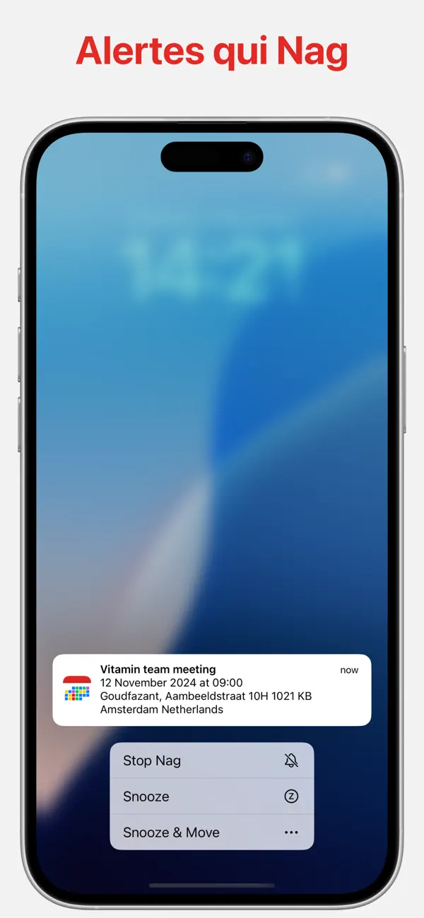 Screenshot #2 pour Calalarm Calendar