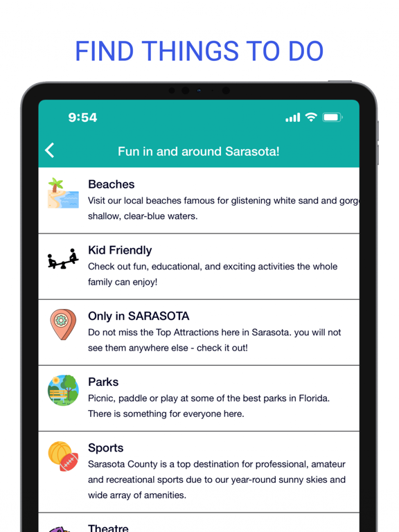 Sarasota FL Guide iPad screenshot 4 - Reference app