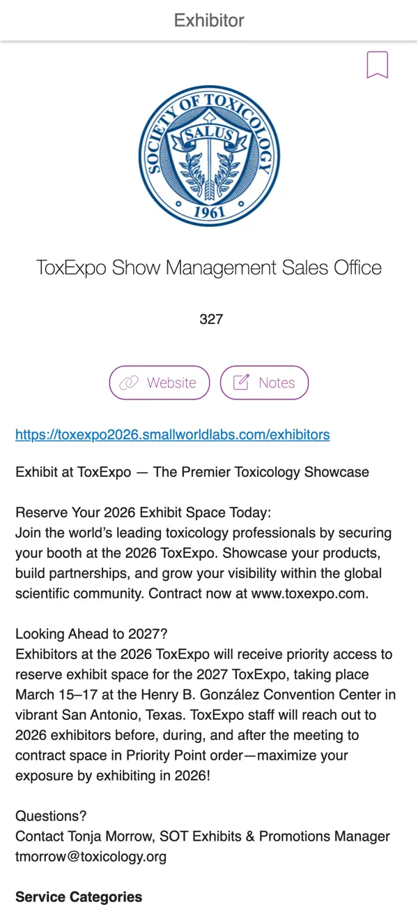 #6. SOT 2026 (iOS) De: Society of Toxicology