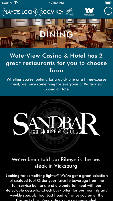 WaterView Casino & Hotel Screenshot