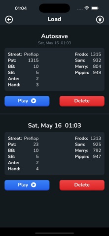 Pocket Poker Chips iPhone screenshot