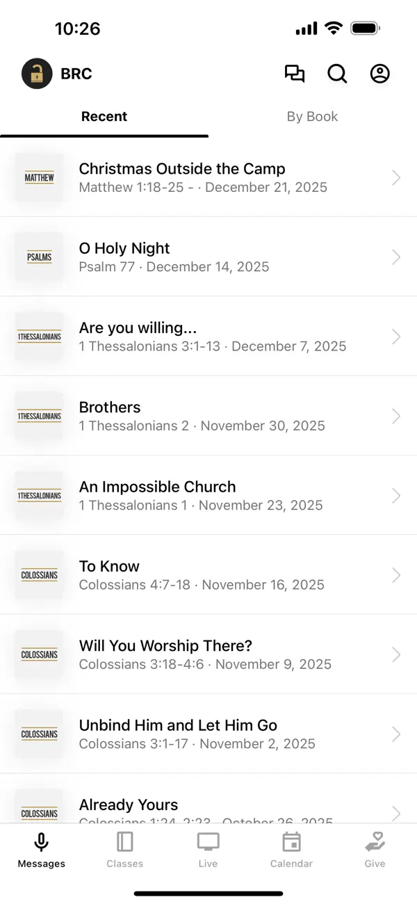Screenshot #1 pour Barabbas Road Church