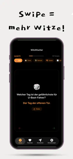 Screenshot von WitzWischer - Kinderwitze auf dem iPhone 1