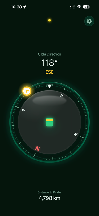 Simple Qibla Compass Screenshot 1 of 4