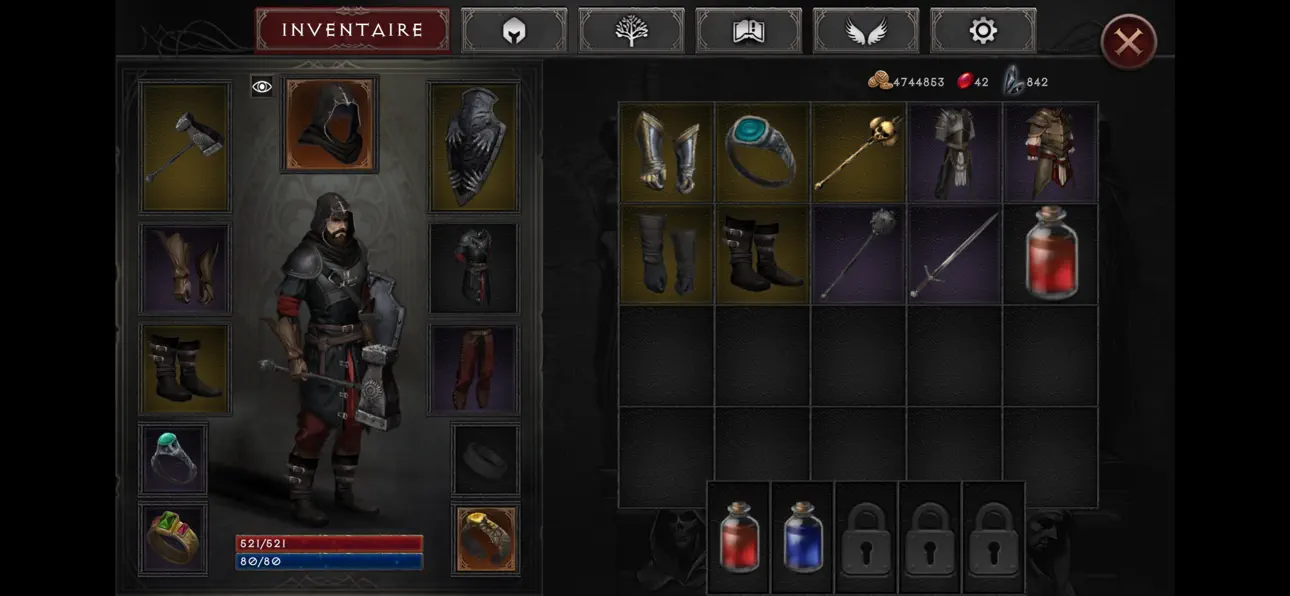 Vampire's Fall 2 iOS Mod IPA screenshot 3 - iOS game interface