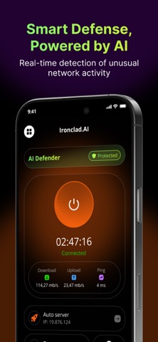 Ironclad - AI VPN iPhone screenshot