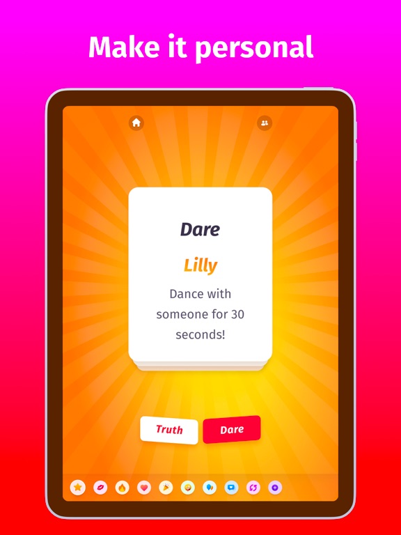 Truth or Dare Party iPad screenshot 5 - Games app