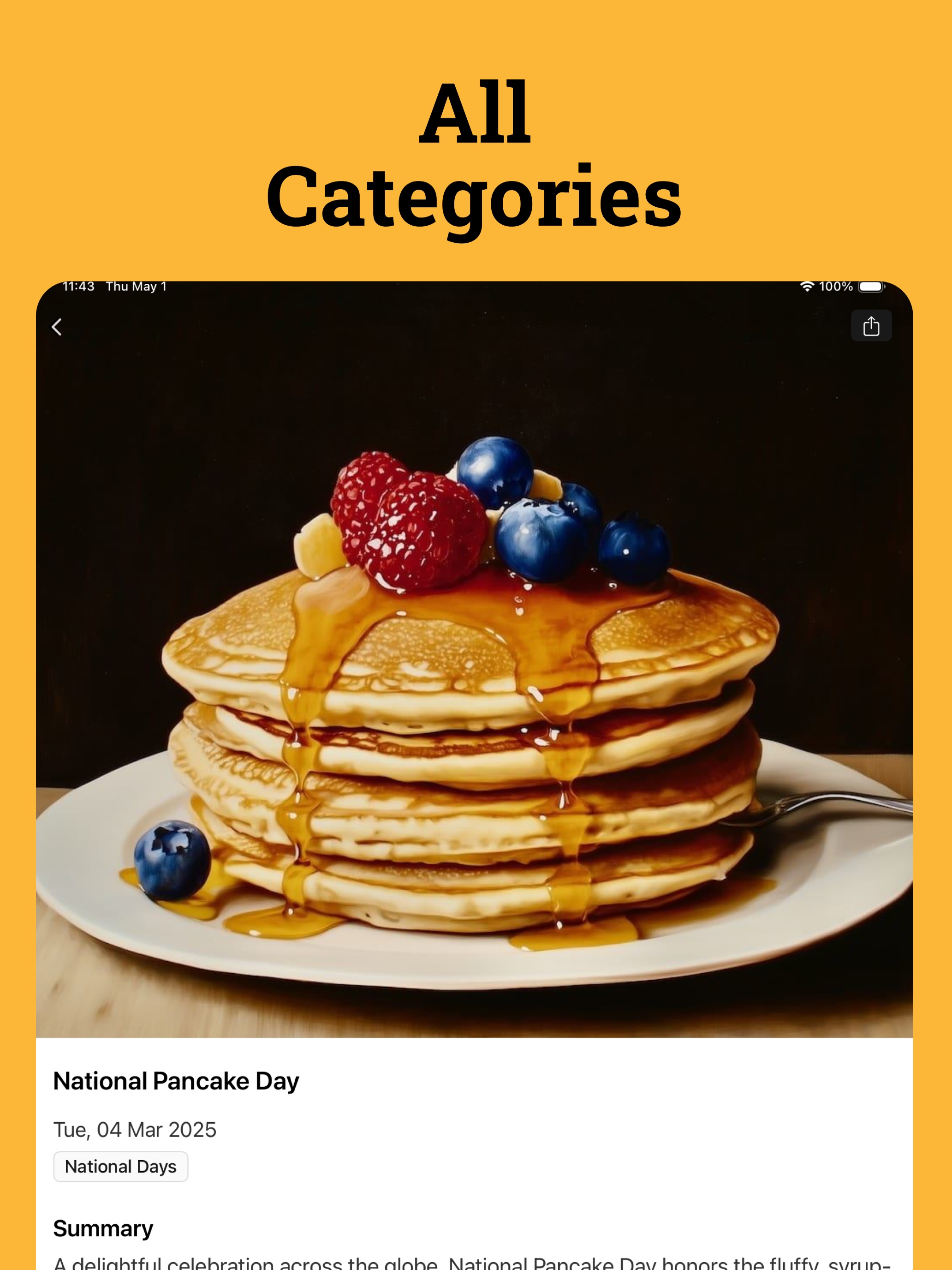 National Day: Calendar 2026