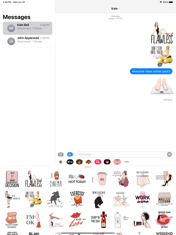 Screenshot #4 pour Beauty Vibes Stickers