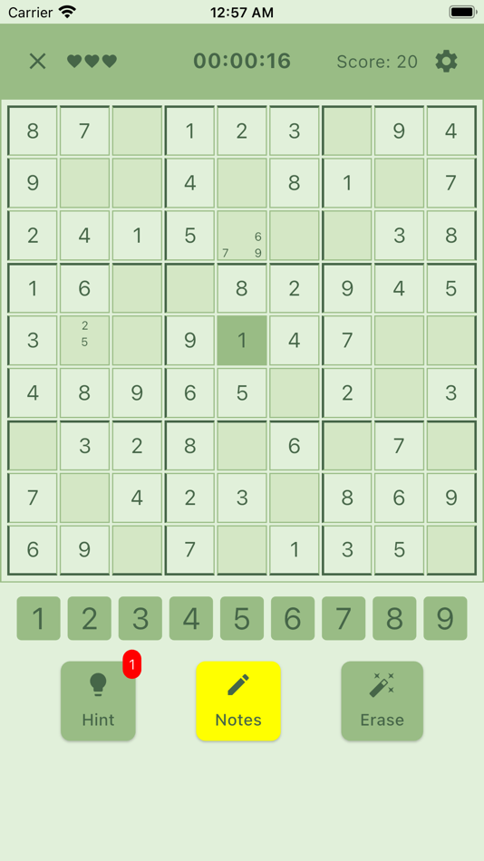 #1. Sudoku Relax Time (iOS) Podle: Tien Le