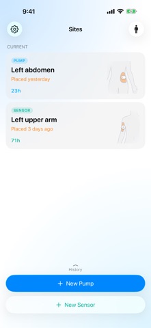 Rotate: Pump & CGM Sites Screenshot 1 of 10