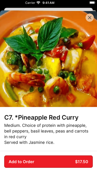 Thai Chili Jam Restaurant iPhone screenshot 4 - Food & Drink app
