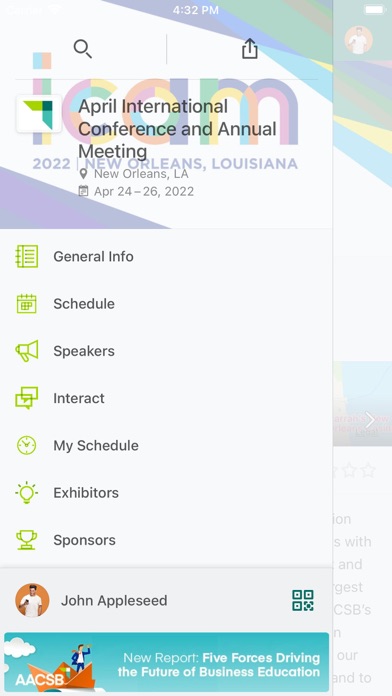 AACSB Events Screenshot