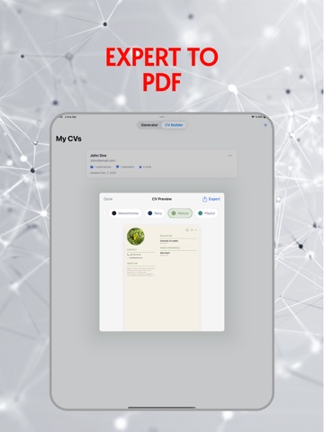 Cover Letter AI LetterGenie iPad screenshot
