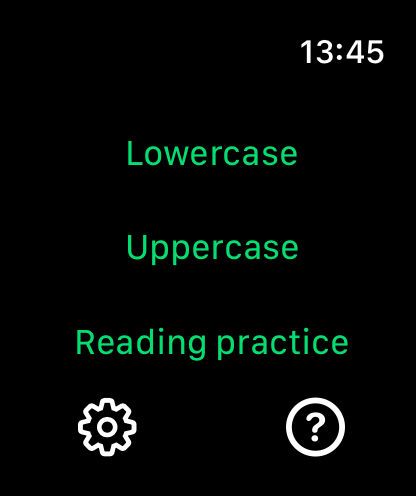 Learn Gothic script on Watch
