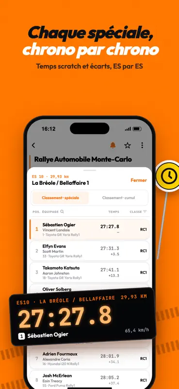RallyTrack - Résultats rallye screenshot 2 of 7