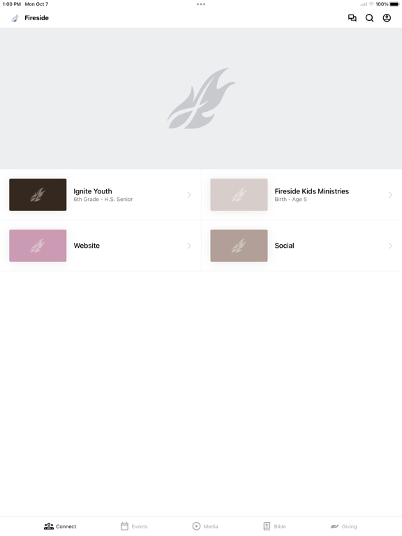 Fireside Church app screenshot