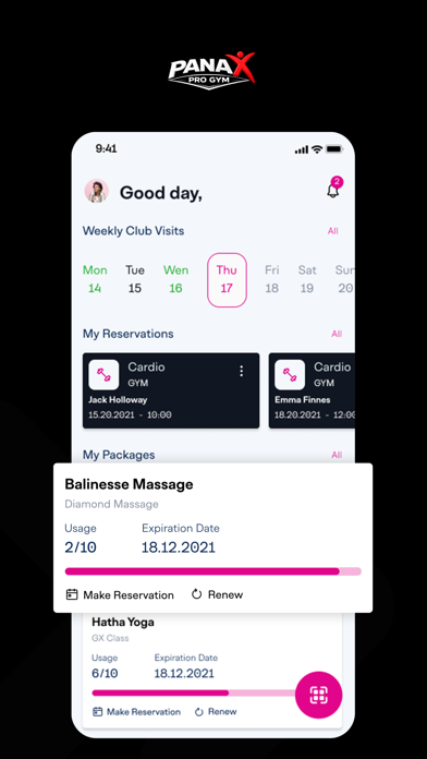 PANAX GYM VIP iPhone screenshot
