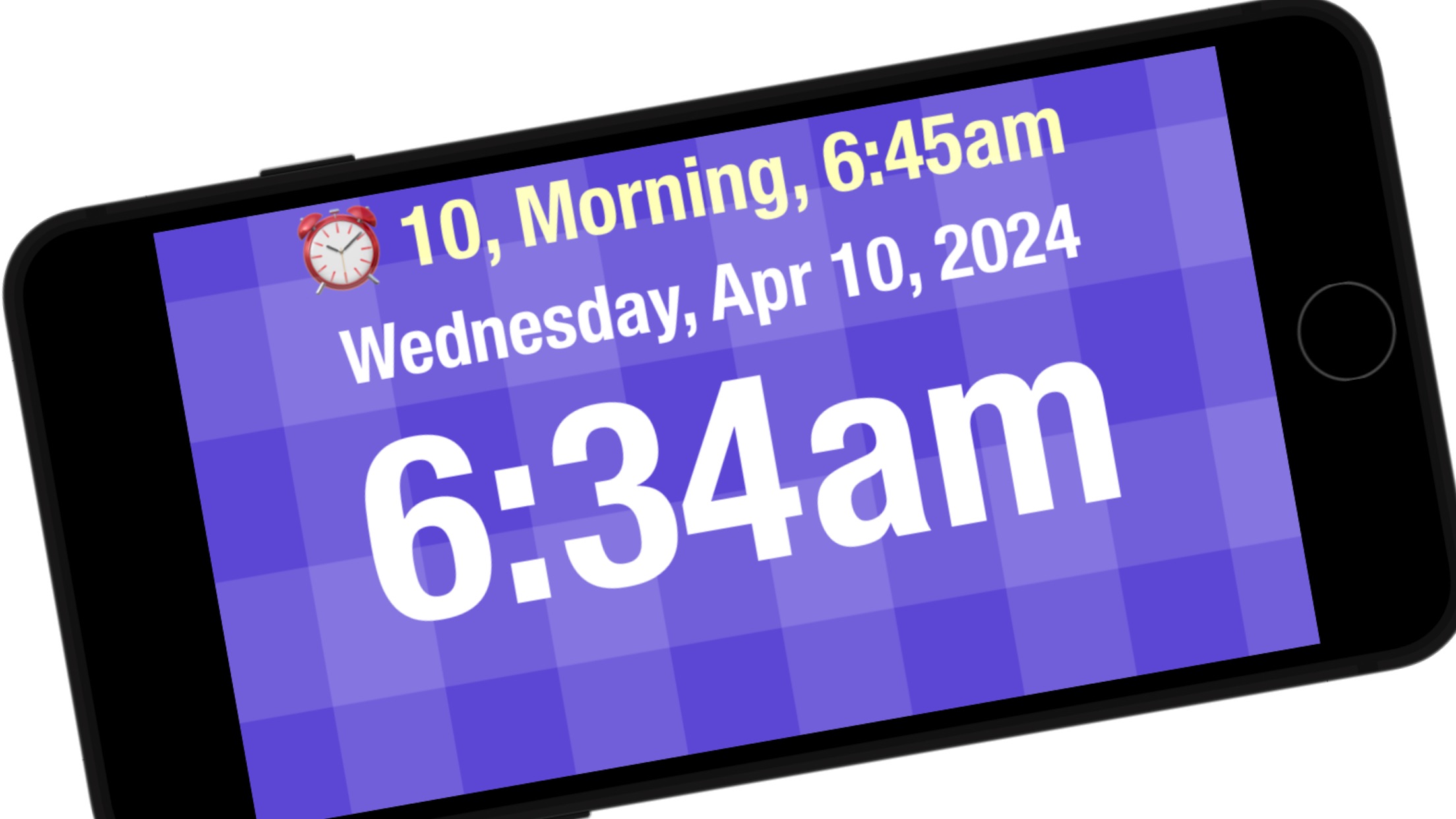 Screenshot do app Alarm clock 2024 Standard type