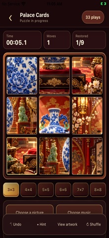 Palace Cards: Sliding Puzzle Screenshot 3 of 7