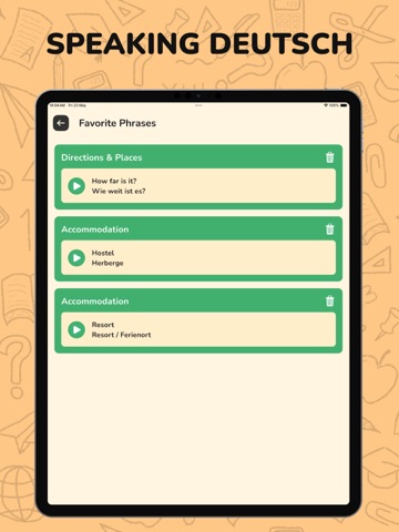 German Listening & Speaking iPad screenshot