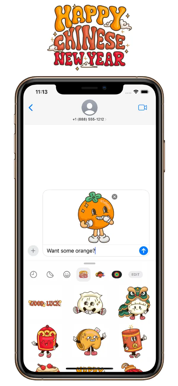 Screenshot #3 pour Retro Chinese New Year Sticker
