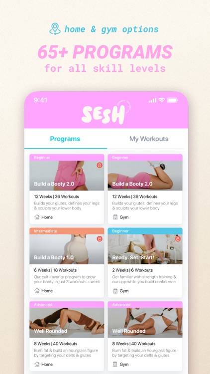 Sesh: Women Fitness & Workouts screenshot-0