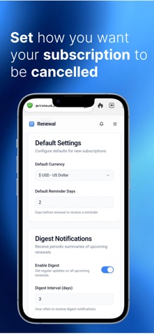 Renewal: Subscription Tracker screenshot