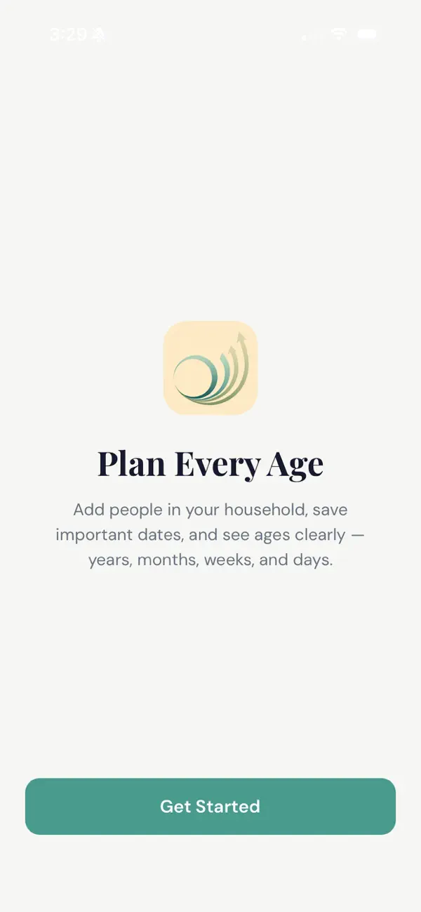 Screenshot #1 pour LineAge - Family Age Tracker