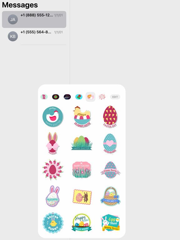 Screenshot #4 pour Easter Holiday Wish Stickers
