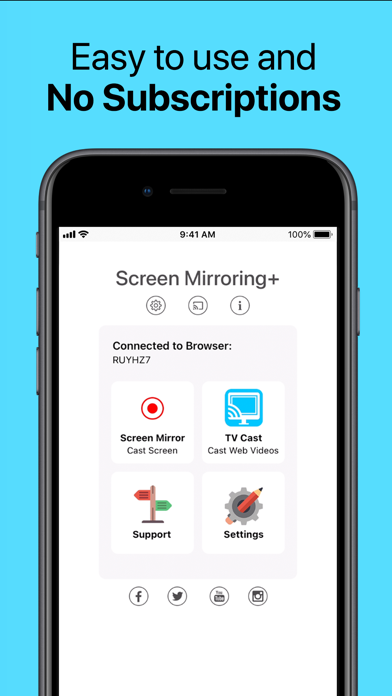 Screen Mirroring + Chromecast Screenshot