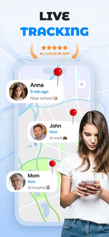 Stepin: Location Tracker Live screenshot 1 of 4