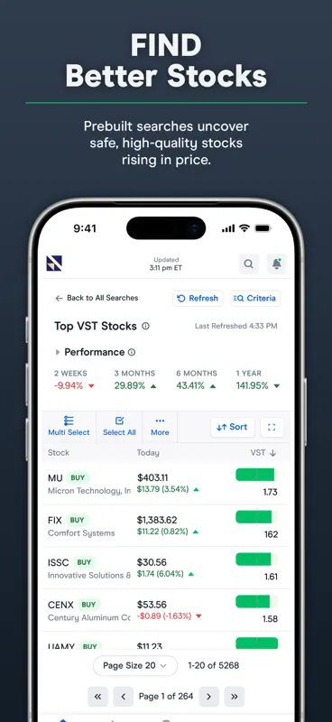 VectorVest: Market Launchpad screenshot 3 of 7
