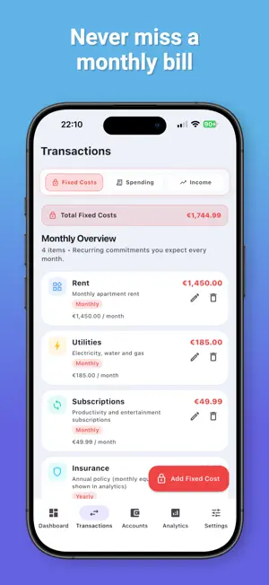 BudgetLog – Expense Tracker screenshot 2