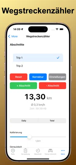 Screenshot von OldTimer Rally Timer auf dem iPhone 4