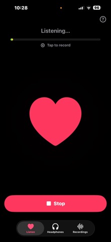Baby Heartbeat Recorder (mic) iPhone screenshot