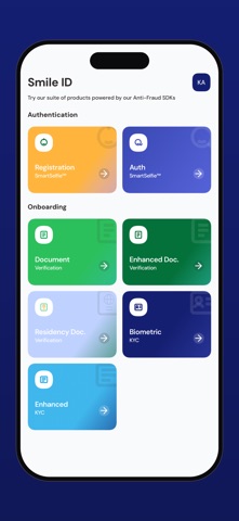 Smile ID iPhone screenshot 1