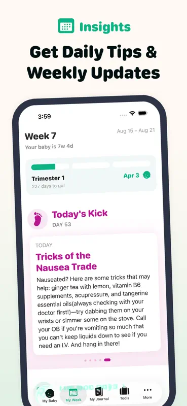 Pregnancy Tracker App - Sprout screenshot 3 of 10
