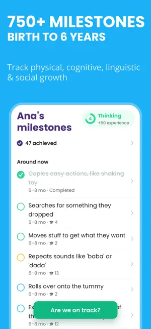 Baby Leap: Milestone Tracker screenshot 2