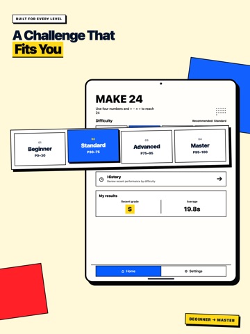 Mental Math 24: Number Puzzle iPad screenshot