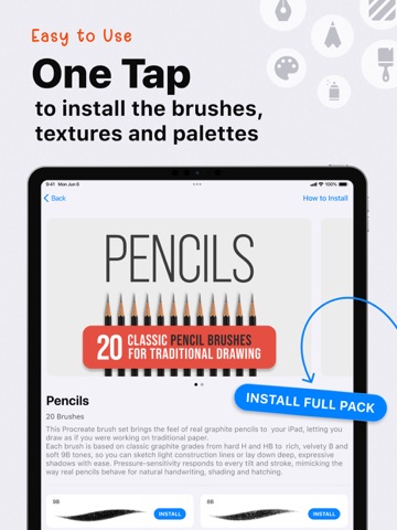 Brushes for Procreate & Tools iPad screenshot