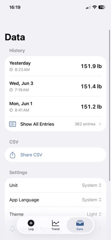 Just Weigh Screenshot 8 of 10