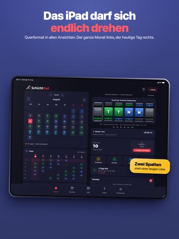 SchichtRad – Mein Schichtplan iPad screenshot