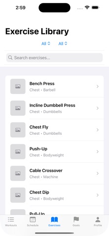 FitRoutine — Workout Planner screenshot