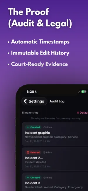 Evidence Tracker: Incident Log screenshot 3