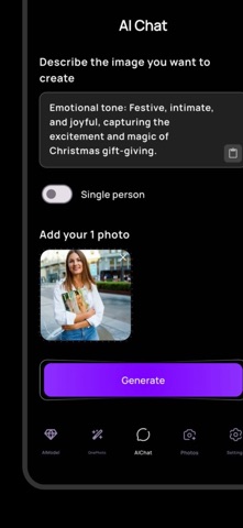 Visavo：人工智能照片生成器 screenshot